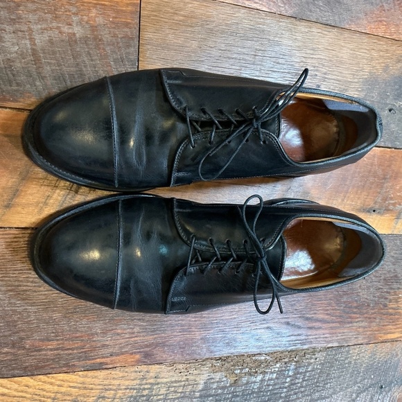 Allen Edmonds Black Leather Cap Toe Oxford Dress Shoes Size 9.5 - Picture 3 of 13